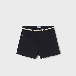 Mayoral Navy Kids Shorts with White Belt
